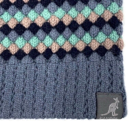 Kangol Pebble Knit Pull On Beanie Hat Top Pom Angora Wool Blend Unisex‎ - Picture 6 of 15